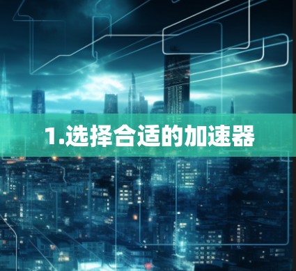 1.选择合适的加速器
