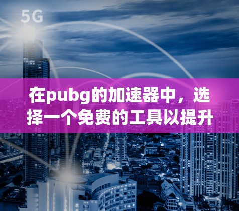 在pubg的加速器中，选择一个免费的工具以提升游戏性能是有可能的。以下是几个适合的免费加速器推荐