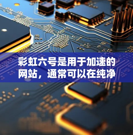 彩虹六号是用于加速的网站，通常可以在纯净加速器、加速中国等平台查看。要使用uu加速器加速彩虹六号，需要按照以下步骤操作