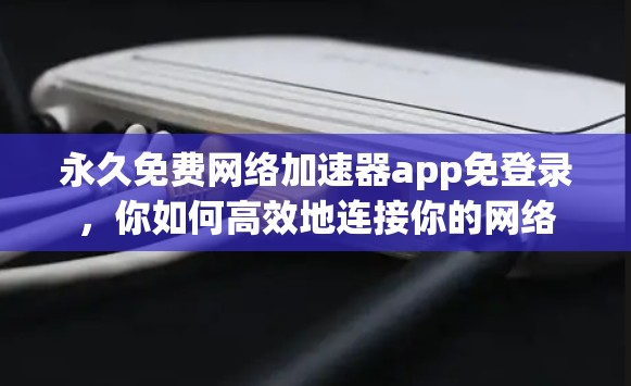 永久免费网络加速器app免登录，你如何高效地连接你的网络