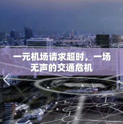 一元机场请求超时，一场无声的交通危机