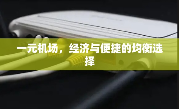 一元机场，经济与便捷的均衡选择