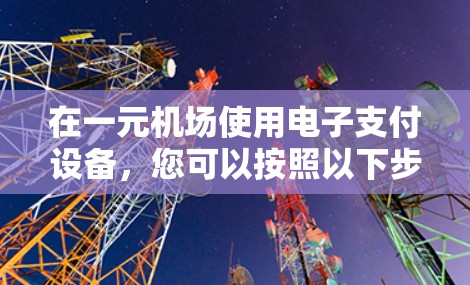 在一元机场使用电子支付设备，您可以按照以下步骤操作