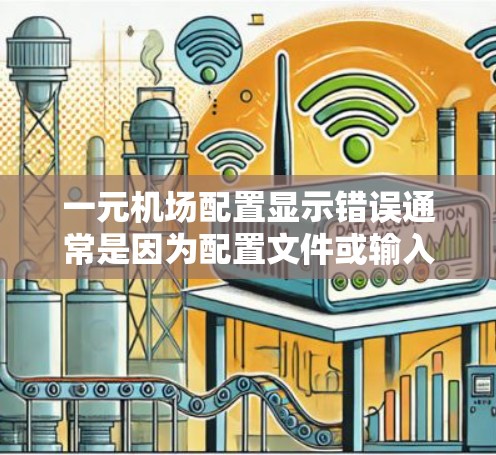 一元机场配置显示错误通常是因为配置文件或输入方式存在错误。以下是一些可能的原因和解决方法 一元机场配置显示错误通常是因为配置文件或输入方式存在错误。以下是一些可能的原因和解决方法