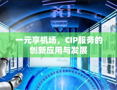 一元享机场，CIP服务的创新应用与发展