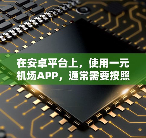 在安卓平台上，使用一元机场APP，通常需要按照以下步骤进行