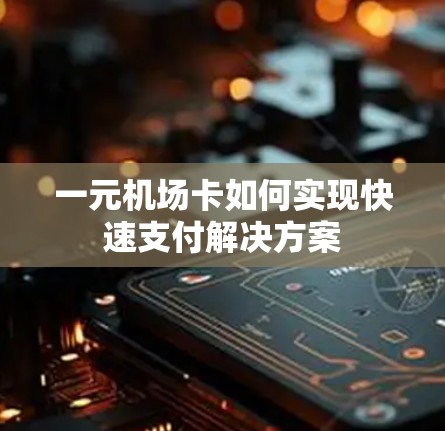 一元机场卡如何实现快速支付解决方案