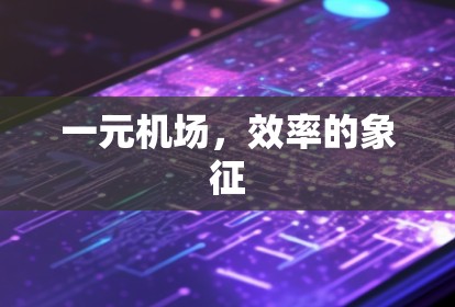 一元机场，效率的象征