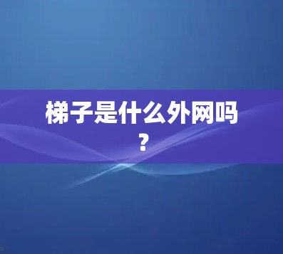 梯子是什么外网吗？