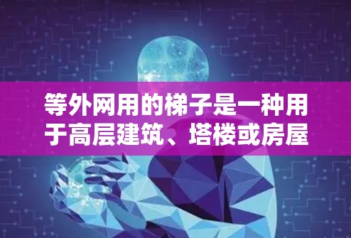等外网用的梯子是一种用于高层建筑、塔楼或房屋窗户等高场所使用的梯子装置。其特点包括