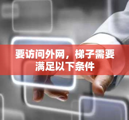 要访问外网，梯子需要满足以下条件