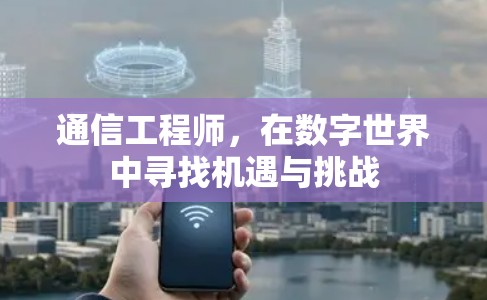 通信工程师，在数字世界中寻找机遇与挑战