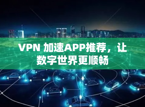 VPN 加速APP推荐，让数字世界更顺畅