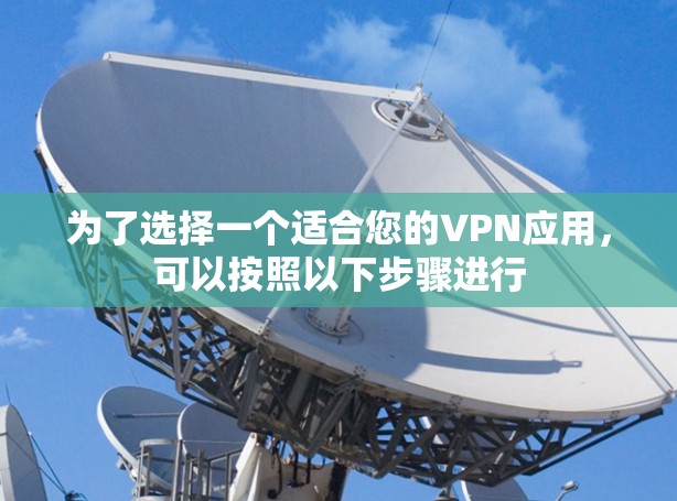 为了选择一个适合您的VPN应用，可以按照以下步骤进行