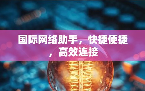 国际网络助手，快捷便捷，高效连接