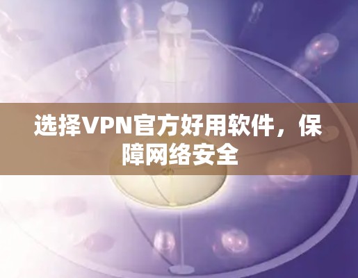 选择VPN官方好用软件，保障网络安全