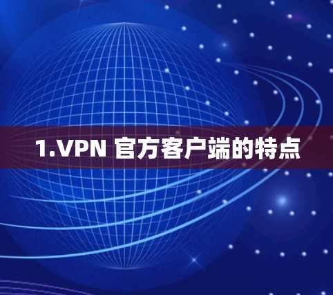 1.VPN 官方客户端的特点