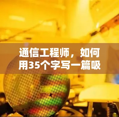 通信工程师，如何用35个字写一篇吸引人文章？