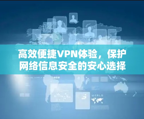 高效便捷VPN体验，保护网络信息安全的安心选择