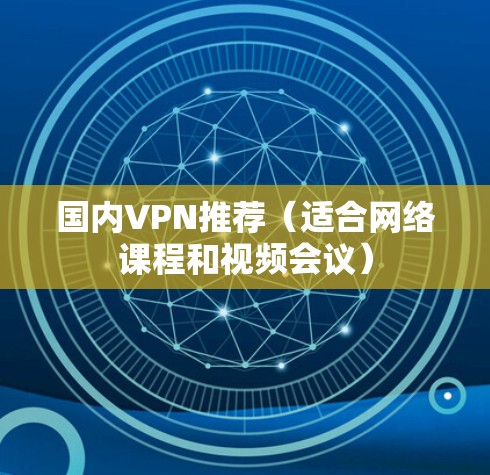 国内VPN推荐（适合网络课程和视频会议）
