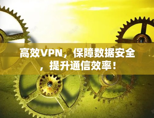 高效VPN，保障数据安全，提升通信效率！