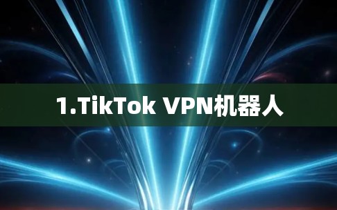 1.TikTok VPN机器人