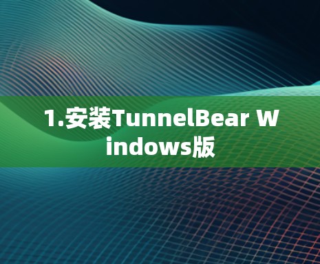 1.安装TunnelBear Windows版